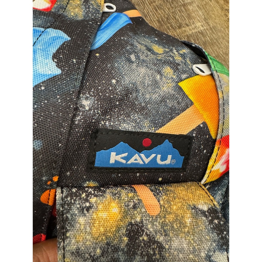KAVU Space Pop Galaxy Popsicle Rope Sling Canvas Bag Crossbody Backpack NWT - Picture 2 of 14
